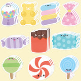 ANGOLIO Candy Party Sticky Notes - 30Pcs Summer Candy Sticky Notes Cute Candy Pattern Notepad, Essentials Teacher Student Gifts Stationary Sticky Notes Self Stick Memo Pad for School Birthday Supplies