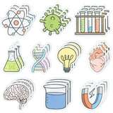 30Pcs Funny Science Sticky Notes Cute Chemistry Note Pads Test tube, Heart Light Bulb and Potion Note Pads Pattern Essentials Teacher Student Gifts Stationary Sticky Notes Self Stick Memo Pad for Lab School Supplies