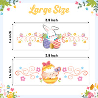 ANGOLIO Easter Bunny Temporary Tattoos - 60Pcs Easter Bunny Temporary Tattoos for Kids Bulk Cute Easter Chick Easter Bunny Easter Eggs Tatto for Easter Party Supplies Favors Goodie Bag Fillers