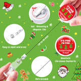 8Pcs Funny Christmas Badge Reel Retractable Badge Holders With Alligator Clip Holiday Nurse Retractable Badge Reel Christmas Badge Reels Retractable for Nurses Doctors Students Christmas Supplies Decor