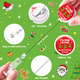 8Pcs Funny Christmas Badge Reel Retractable Badge Holders With Alligator Clip Holiday Nurse Retractable Badge Reel Christmas Badge Reels Retractable for Nurses Doctors Students Christmas Supplies Decor