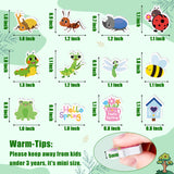 ANGOLIO Spring Mini Insect Erasers - 60Pcs Bulk Cute Cartoon Insects Bee Hello Spring Pencil Rubber Eraser Lovely Novelty 3D Desk Puzzle Erasers for Kids School Classroom Prizes Gifts