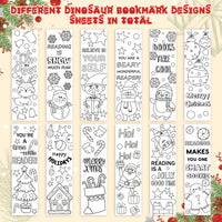 75Pcs Christmas Color Your Own Bookmarks,Kids DIY Coloring Christmas Party Bookmarks Game Prize Art Craft Supplies Birthday Goodie Bag Fillers Classroom Reading Club Rewards