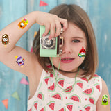 ANGOLIO Popsicle Face Sticker Scene Roll - 300P Summer Make A Face Stickers Scene Roll Make Your Own Stickers DIY Summer Ice Cream Stickers Suitable Home Classroom School Decor Spring Gift Supplies