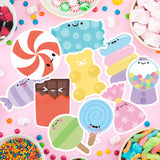 ANGOLIO Candy Party Sticky Notes - 30Pcs Summer Candy Sticky Notes Cute Candy Pattern Notepad, Essentials Teacher Student Gifts Stationary Sticky Notes Self Stick Memo Pad for School Birthday Supplies