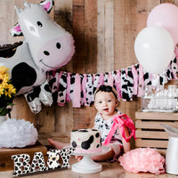 Baby Cow Wooden Table Centerpieces Wooden Sign Letter Table Decoration Farm Animals Cow Table Topper Decorations Cow Sign Table Wooden Centerpieces for Baby Shower Birthday Party Photo Booth  Decor