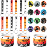 36Pcs Dirt Bike Party Supplies Kit, Motocross Party Favors Bike All-in-One Pack Party Supplies Include Dirt Bike Keychain Wristband Badge for Kids Birthday Party