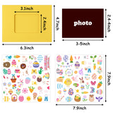 40Pcs Children's Easter Crafts DIY Photo Frame,Easter Bunny Easter Egg And Little Yellow Chicken Sticker Set. DIY Photo Frame Decoration Your Own Easter Photo Frame Suitable For Easter Class Games And Family Handmade Gifts.