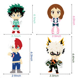 ANGOLIO 30Pack My Hero Academia Paper Card Centerpiece Kit Table Toppers Paper World Tour Themed Birthday Party Favor Decorations Baby Shower Desk Topper Party Supplies for Kids Adults