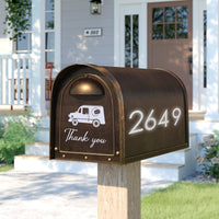 7Pcs Reflective Waterproof Mailbox Sticker Digital Sticker Mailbox Car Sticker Vinyl Waterproof Number Self-Adhesive for Signs, Doors, Cars, Trucks, Homes, Businesses, Address Numbers