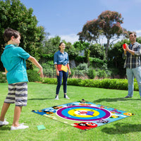 ANGOLIO Lawn Darts Game Sesame Themed Party Supplies Indoor Outdoor Lawn Dart Cookie Monster Toss Games Funny Group Yard Elmo Target Toys Garden Floor Activities Family Sports for Kids Adults