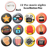 100Pcs Movie Night Party Supplies Kit, Famous Movie Me Before You Little Woman Party Favors Movie Character All-in-One Pack Party Supplies Include Movie Sticker Movie Bracelet Movie keychain Movie Badge for Kids Adult Birthday Gift