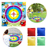 ANGOLIO Lawn Darts Game Sesame Themed Party Supplies Indoor Outdoor Lawn Dart Cookie Monster Toss Games Funny Group Yard Elmo Target Toys Garden Floor Activities Family Sports for Kids Adults